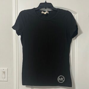 Michael Kors Black Fitted Polo T-Shirt